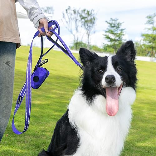 Miniatura 7 de EXCELLENT ELITE SPANKER Cuerda de tracción de nailon resistente y duradera para perros de 5 pies de largo y 1 pulgada de ancho con soporte para