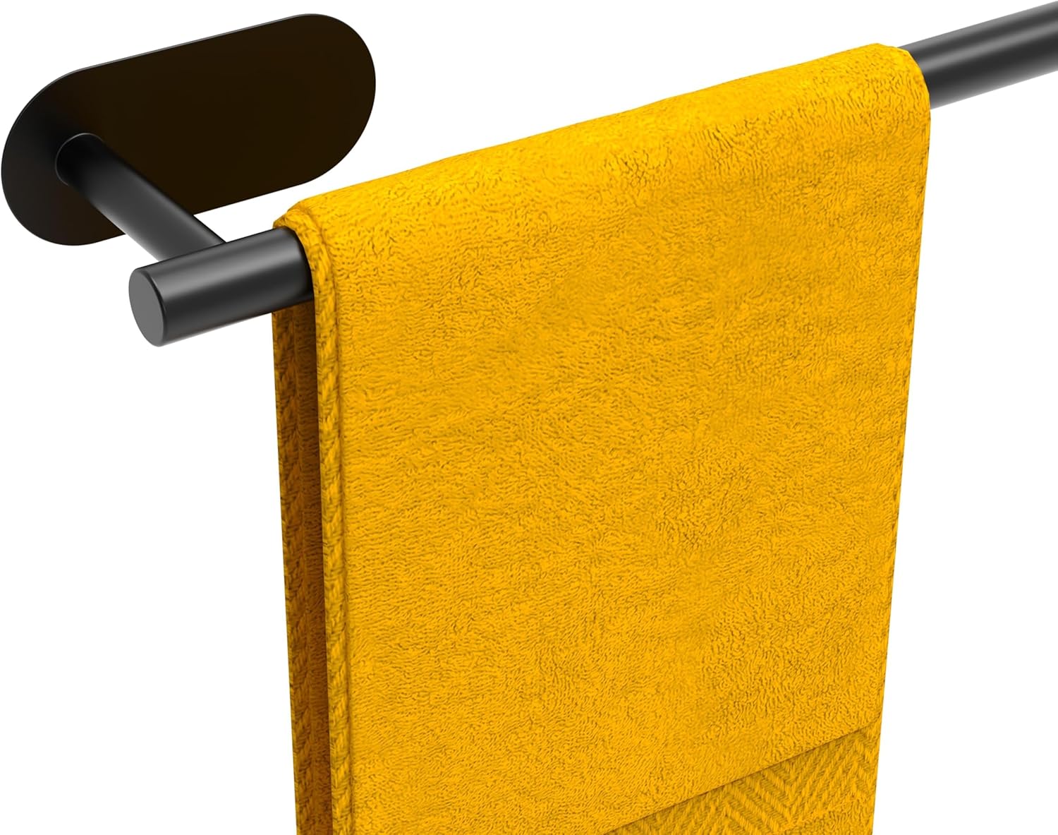 Lushlattice fekete fürdőszobai törölközőtartó