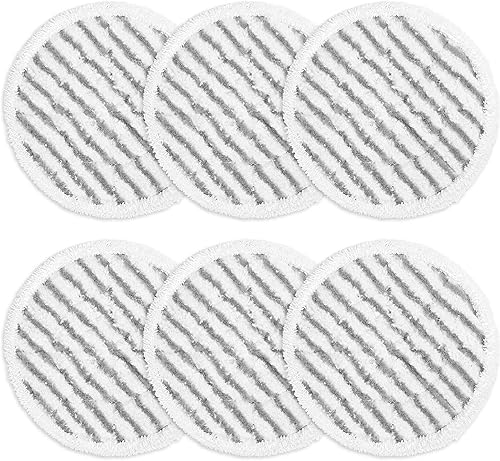 Paquete de 6 almohadillas de repuesto para trapeador de vapor compatibles con Shark S7000 S7001 S7000AMZ S7001TGT S7201, mopa de vapor y fregado