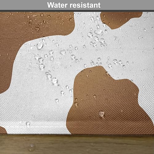 Miniatura 302 de Ambesonne Juego de 4 manteles individuales amarillos y azules, diseño de flores de primavera, flores vibrantes, manteles individuales de tela Azul