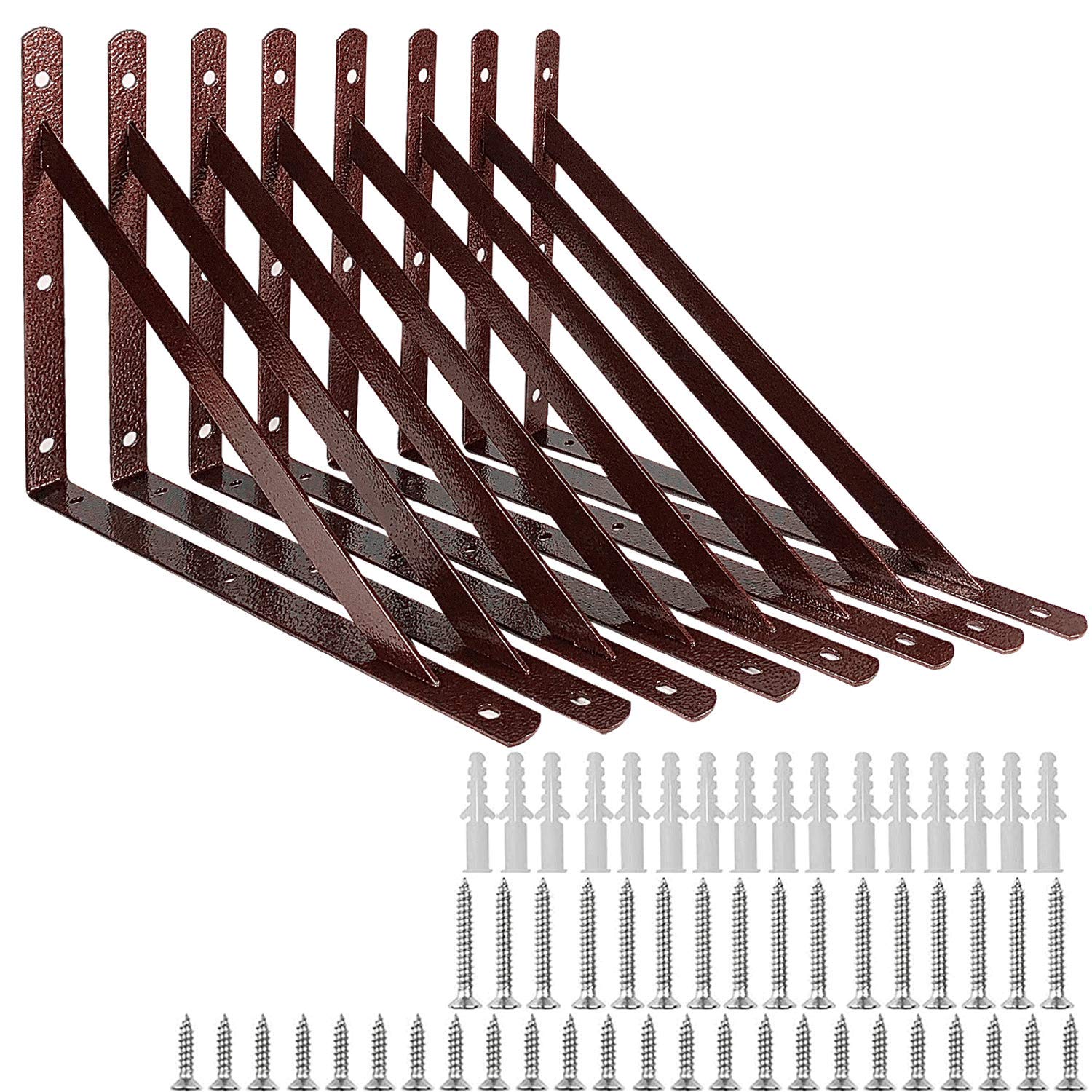 Buy ORIGA Heavy Duty Shelf Brackets,10" Inch Floating Shelves Tripod