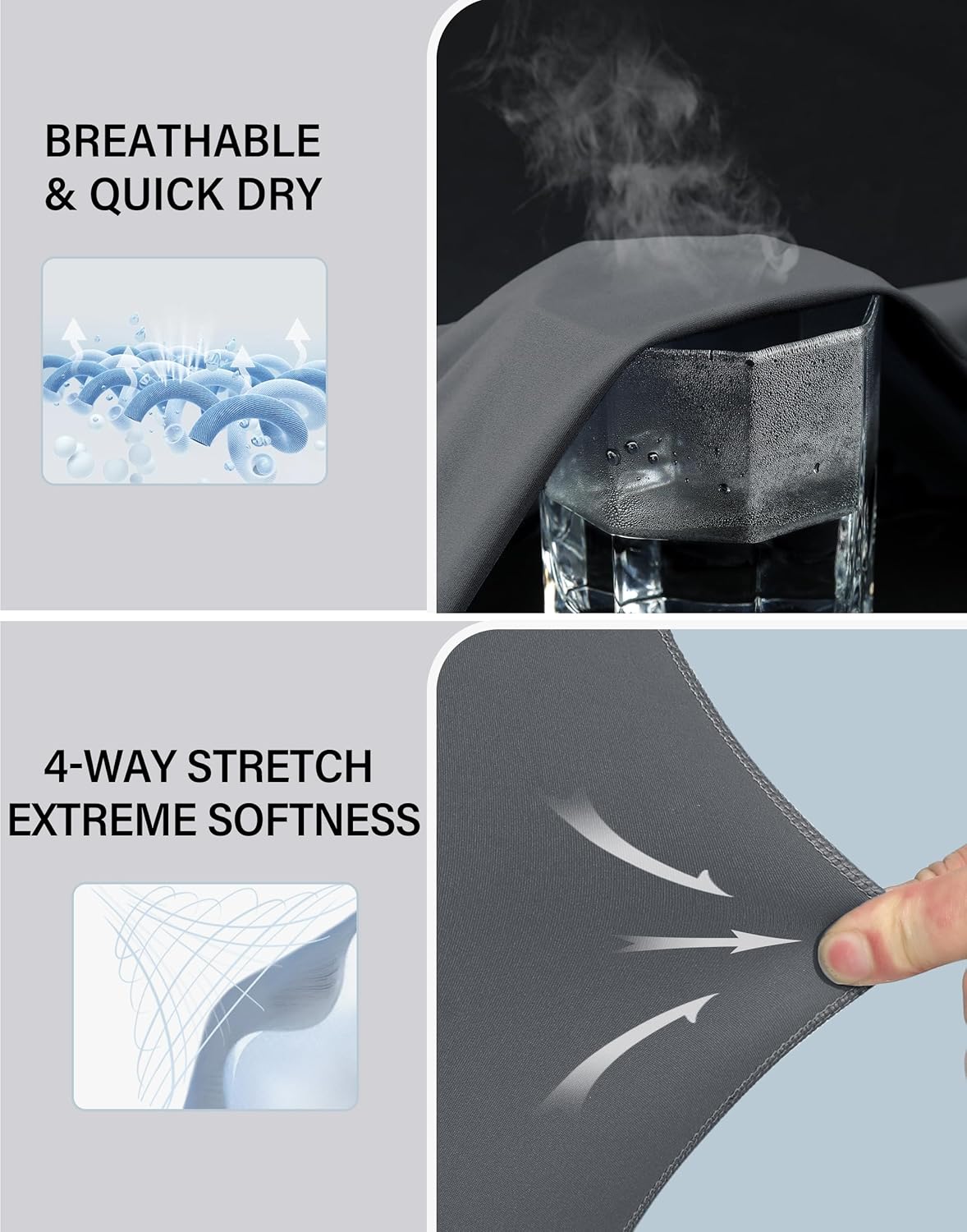 Pioneer Camp No Front Seam Biker Shorts for Women Seamless Tummy Control Yoga Workout Athletic Shorts with Pocket - Image 4