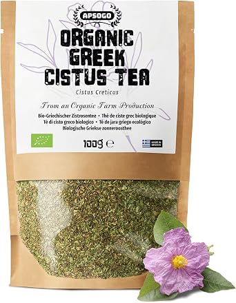 Apsogo Organic Greek Cistus Tea - Cistus incanus, Loose Leaf, 100g