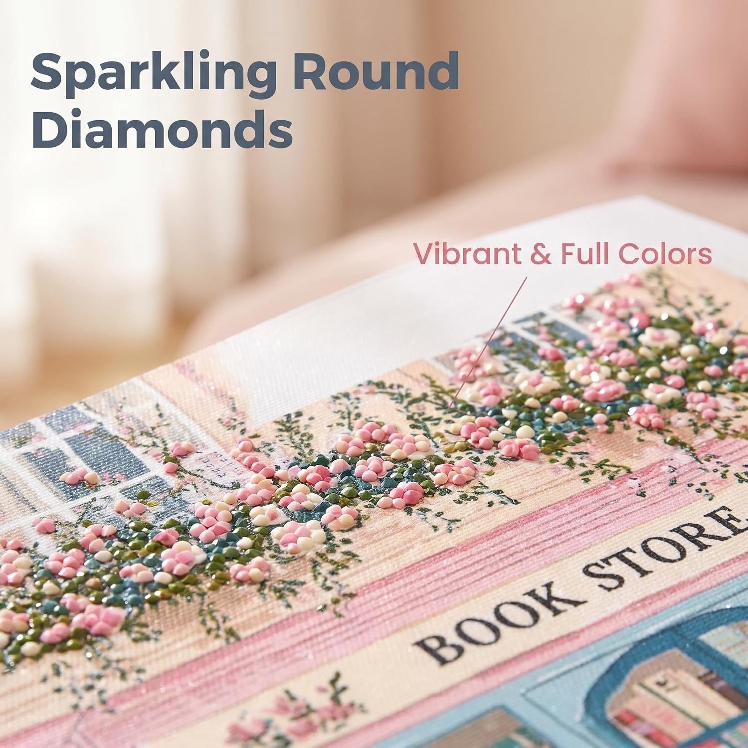 Saewrty Bedazzling Kit with Canvas, Cute Diamond Painting Kit image 3
