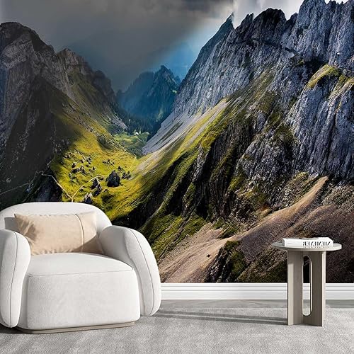 Papel tapiz para Pared De Sala Elegante Bloque de Carnicero Escénico Papel Contacto Paisaje Lavandería Todo Nuevo Aspecto (Ancho) 59" X (H) 59"