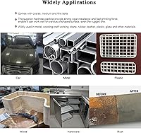 Vista 6 de Juego de 28 correas de lijado de 1/2 x 18 pulgadas, 4 de cada uno de 40 80 120 240 400 600 1000, correas de repuesto para lijadora de cinta