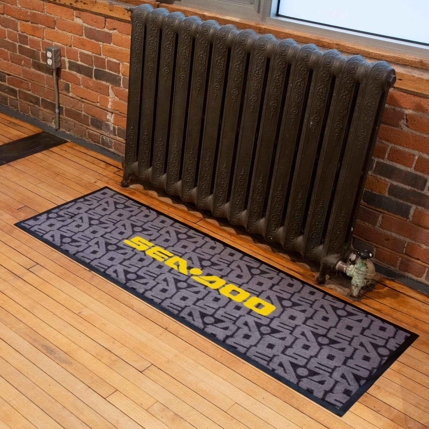 Sea-Doo Floor Mat Rug, 21" x 59", Black
