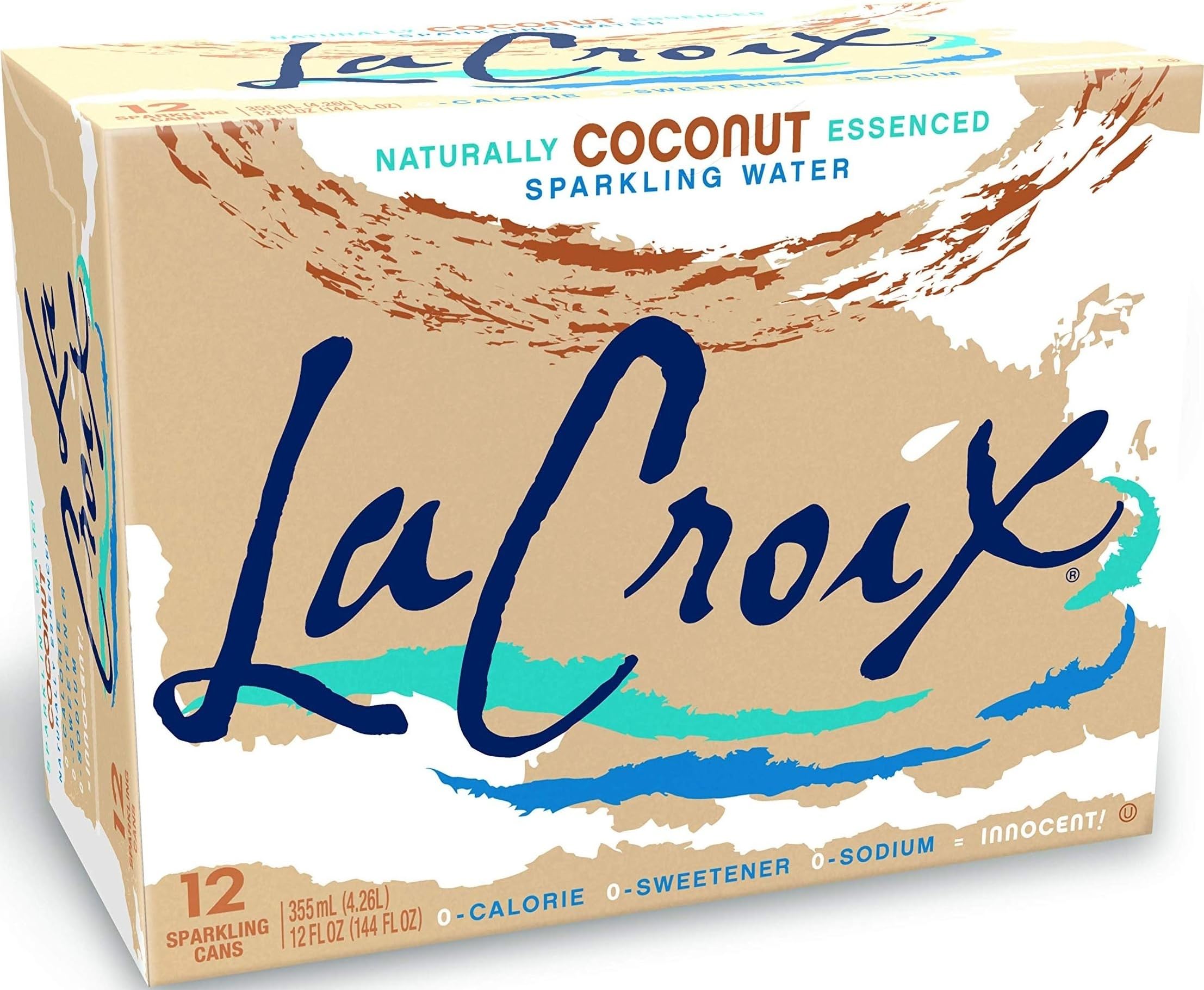 La Croix, Water Sparkling Coconut, 12 Fl Oz, 12 Pack