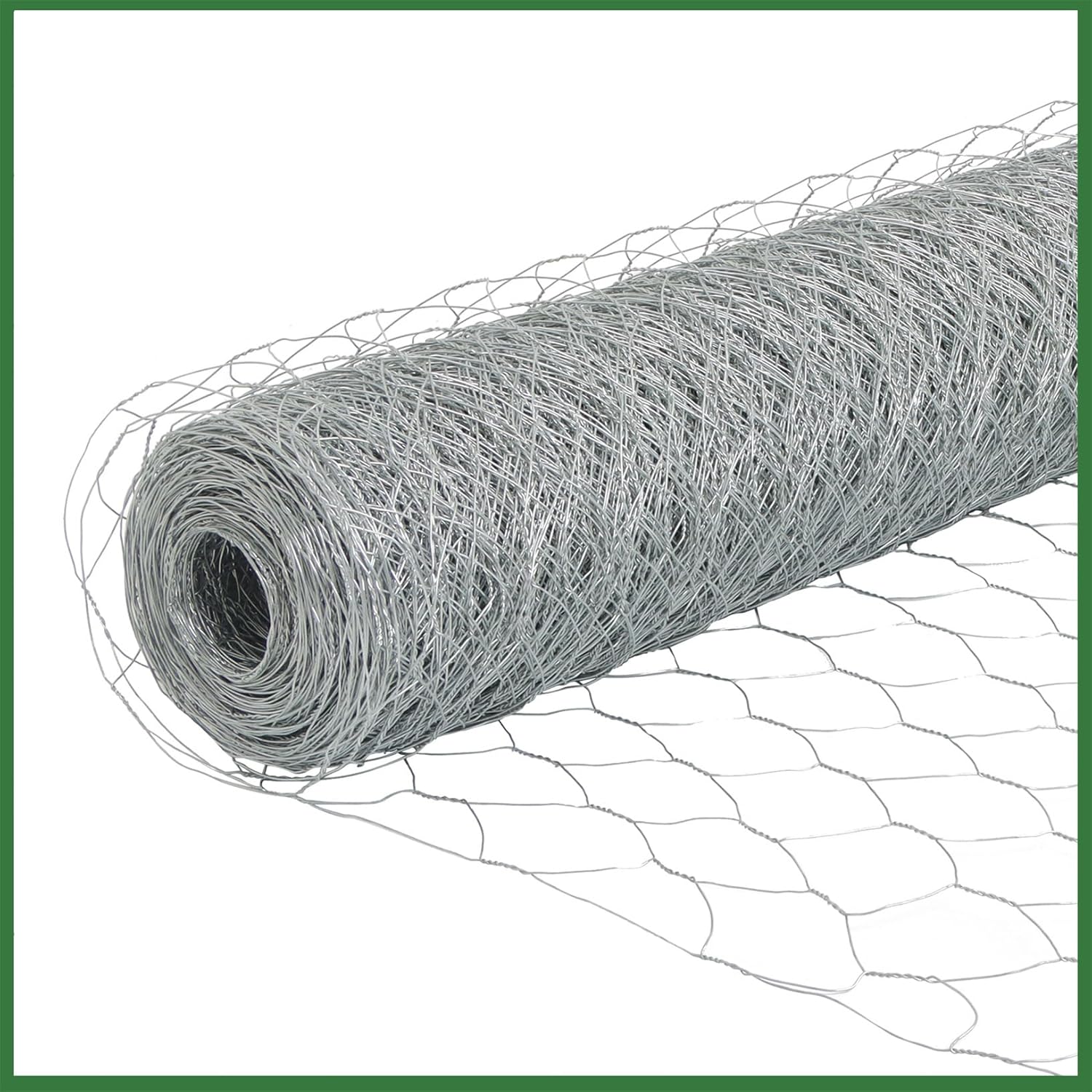 6Ft x 150Ft 0.9mm 2In 72In Chicken Wire Netting Galvanized Wire Chicken Coop Mesh for Garden Fences Poultry Breeding Nets