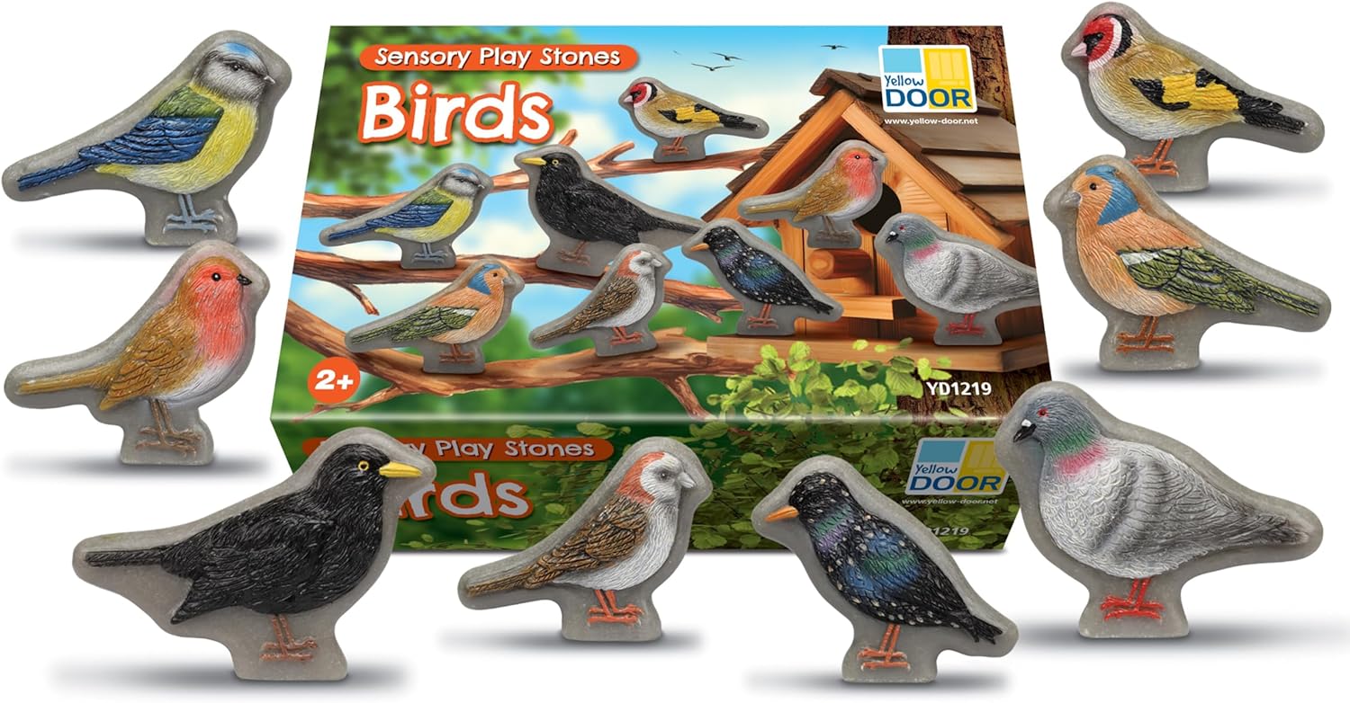 Yellow Door Sensory Play Stones - Birds - Set of 8