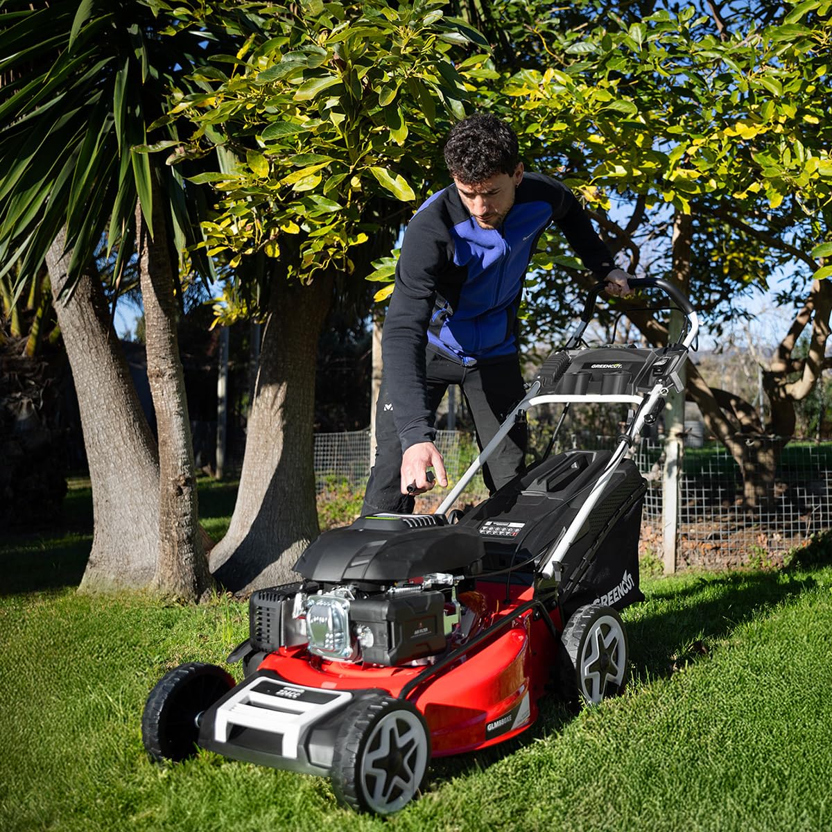 GREENCUT GLM880X Cortacésped Gasolina 21" Autopropulsado 173cc 7.5cv | Mulching