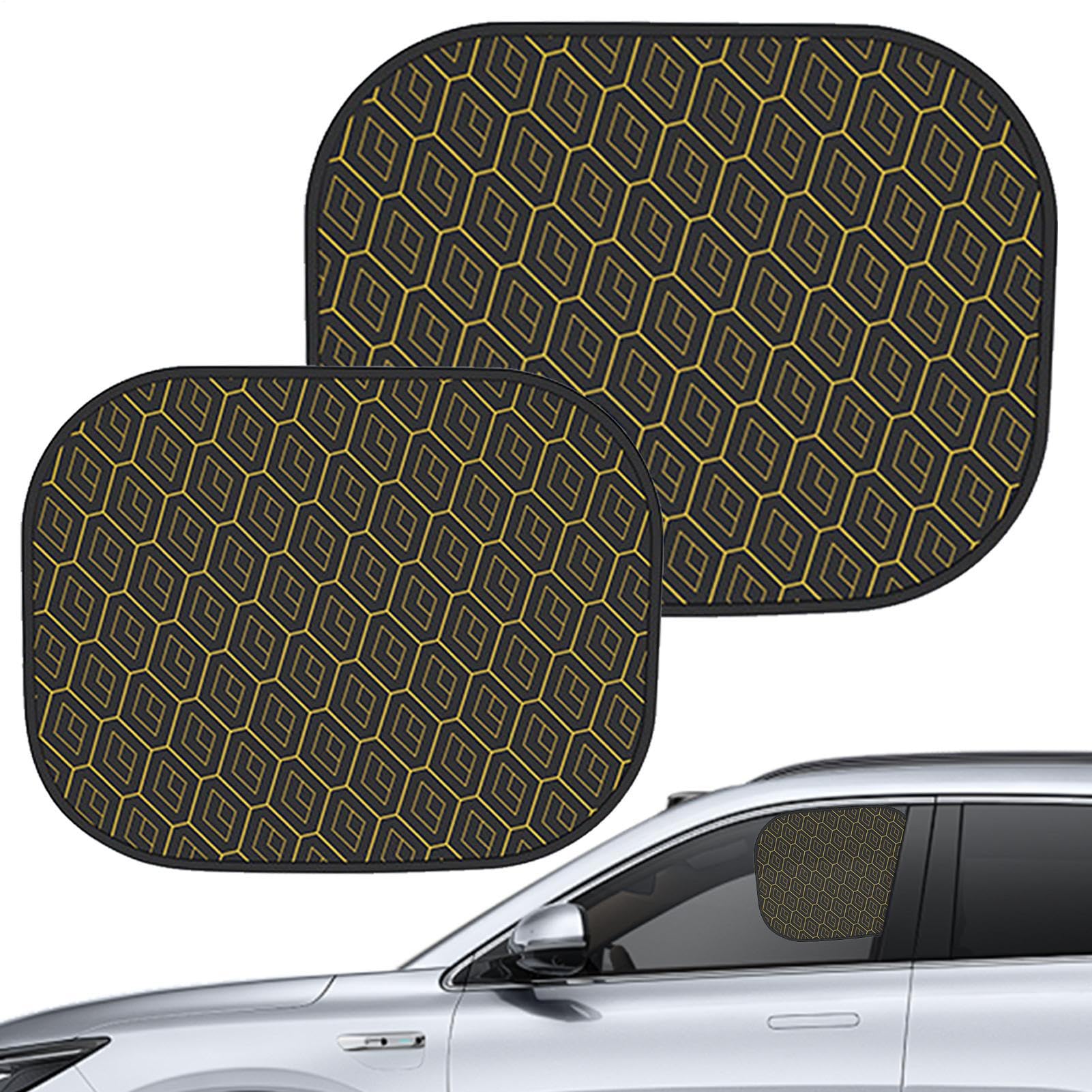Window Sunshades, Window Shades, Static Cling Sun Protection Lightweight Design Reflective Surfaces Printed Side Easy Installation Reusable, Heat Cover for Vehicles