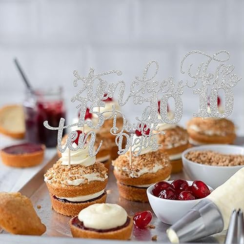 Miniatura 126 de Rsstarxi Paquete de 30 adornos para cupcakes de 15 cumpleaños con purpurina Mis Membrillo 15 desde 2010 Feliz 15º Cupcake Toppers Quince Cheers to