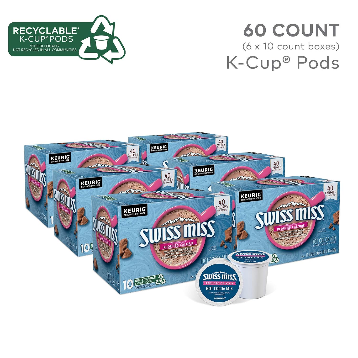 Swiss Miss Reduced Calorie Cocoa Keurig 