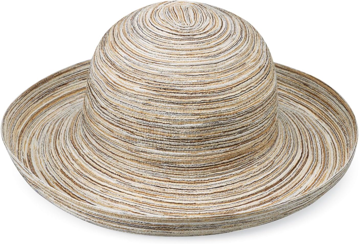 Wallaroo Hat Company – レディース シドニーサンハット – UPF 30+ 日焼け止め、パッカブルデザイン、ミディアムクラウンサイズに合わせて調整可能, ライトブラウン, One Size