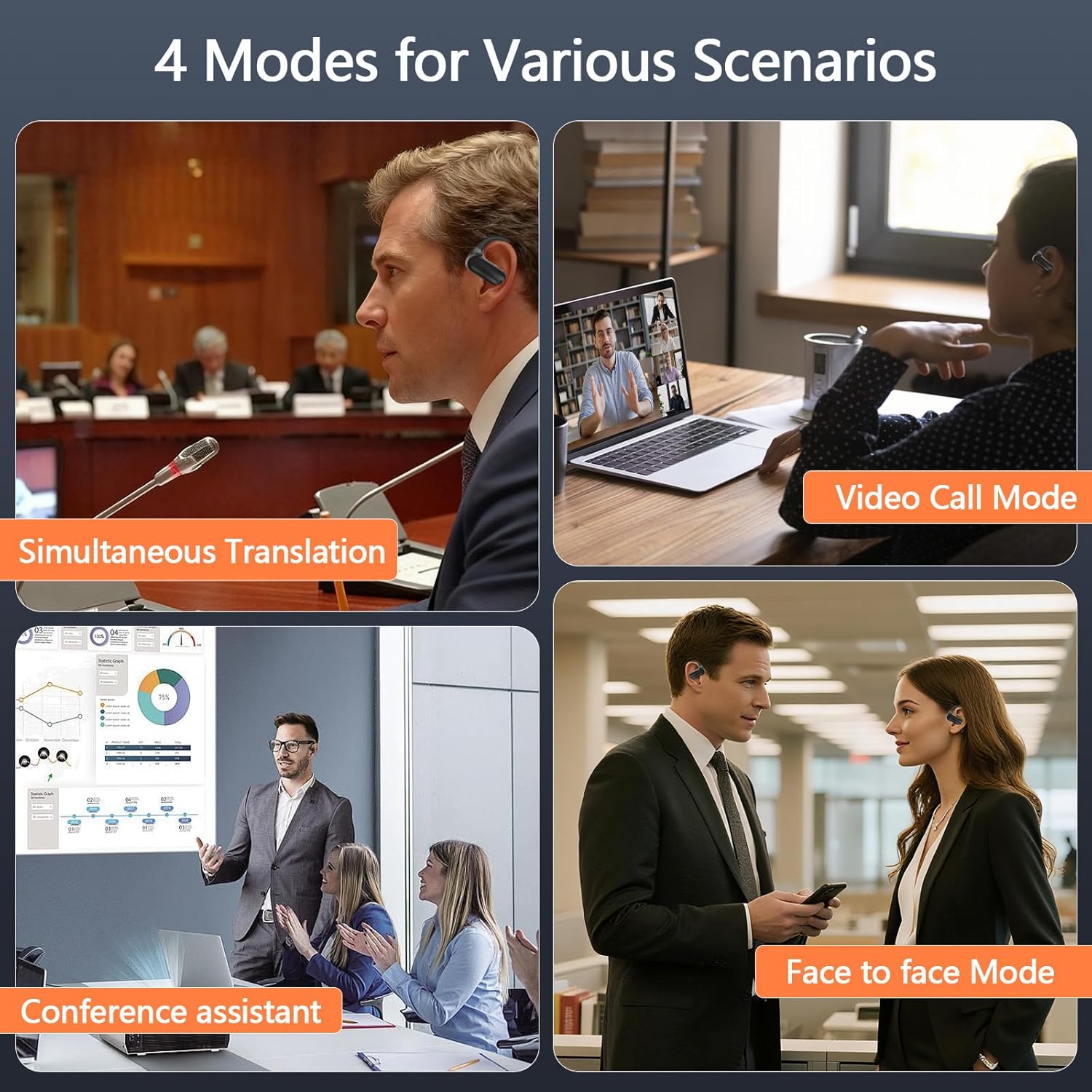 AI Translation Earbuds Real Time,182 Language Translator Earbuds,5-in-1 Open Ear Translator Device,Audifonos Traductores Inglés Español,Translating Earbud for Travel Learning with Charging Case