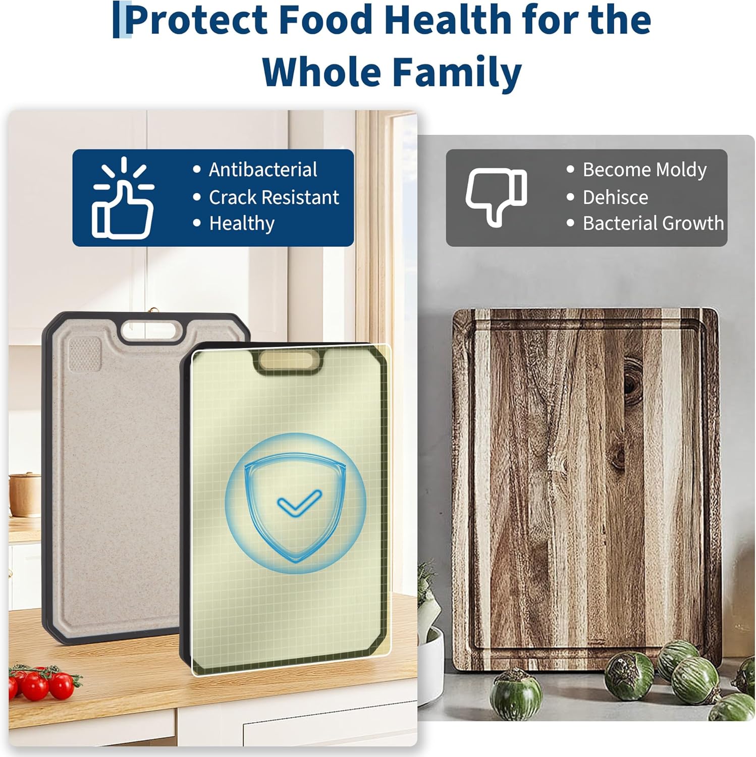 Garvee 304 Stainless Steel Cutting Board for Kitchen, Double Sided Chopping Board with Deep Juice Groove & Handle, Stainless Steel/PP, Dishwasher Safe, 15x10 Inch (Large)