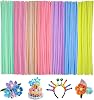Ainiv Pack of 200 Colorful Pipe Cleaners for Crafts 7 Colors Pipe Cleaners Chenille Wire Long 30 cm x 7 mm Pipe Cleaner Wire for Craft Decorations Pipe Cleaner Crafts for DIY Craft Projects