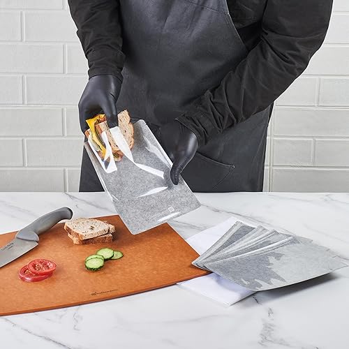 Miniatura 5 de Restaurantware Bag Tek - Bolsas de muestra de calor y sellado de 8.75 pulgadas, 100 bolsas de sellado térmico medianas, bolsas sellables con calor