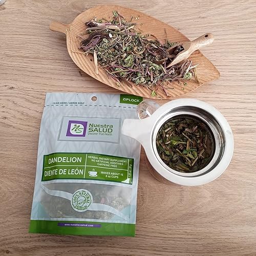 Té de raíz de diente de león asado - Té de hierbas - Para el mantenimiento de la buena salud - Zip-Lock (1.06 oz) 1.05oz - Diente de Leon Te 100%