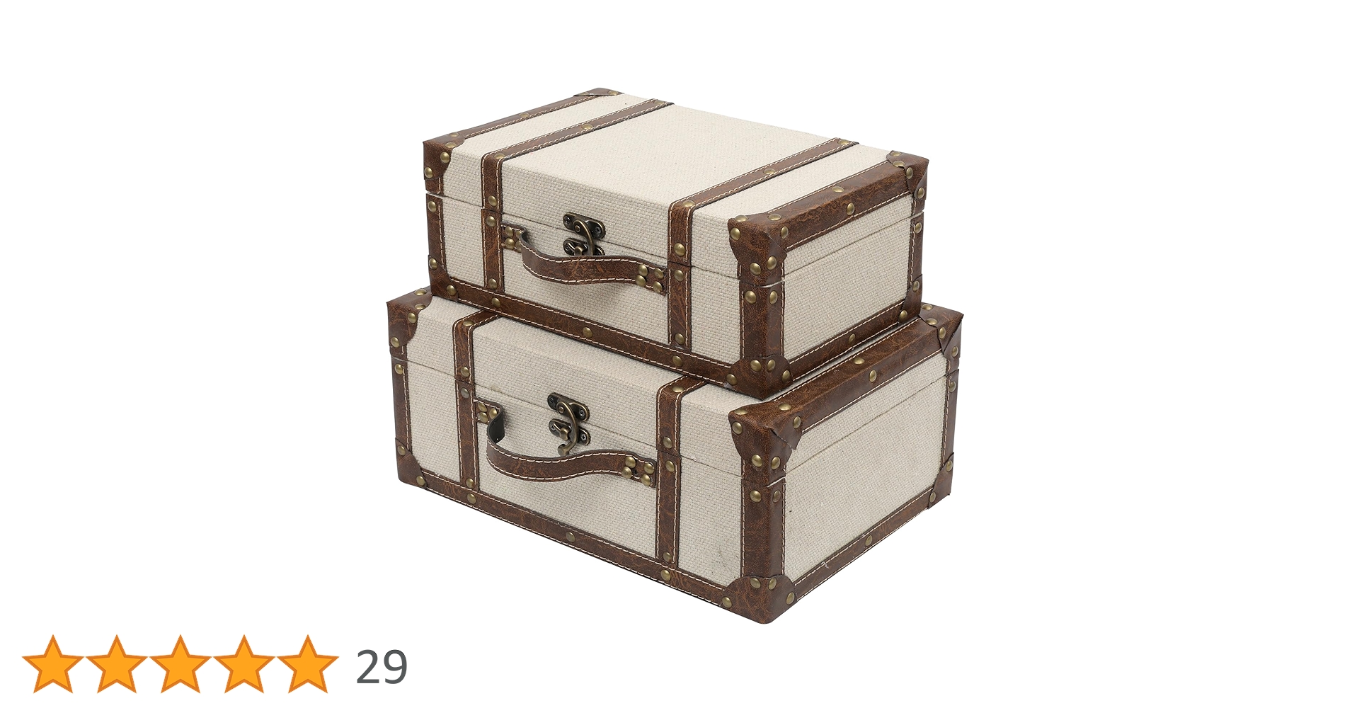 display vintage TRUNK antique 3個セット