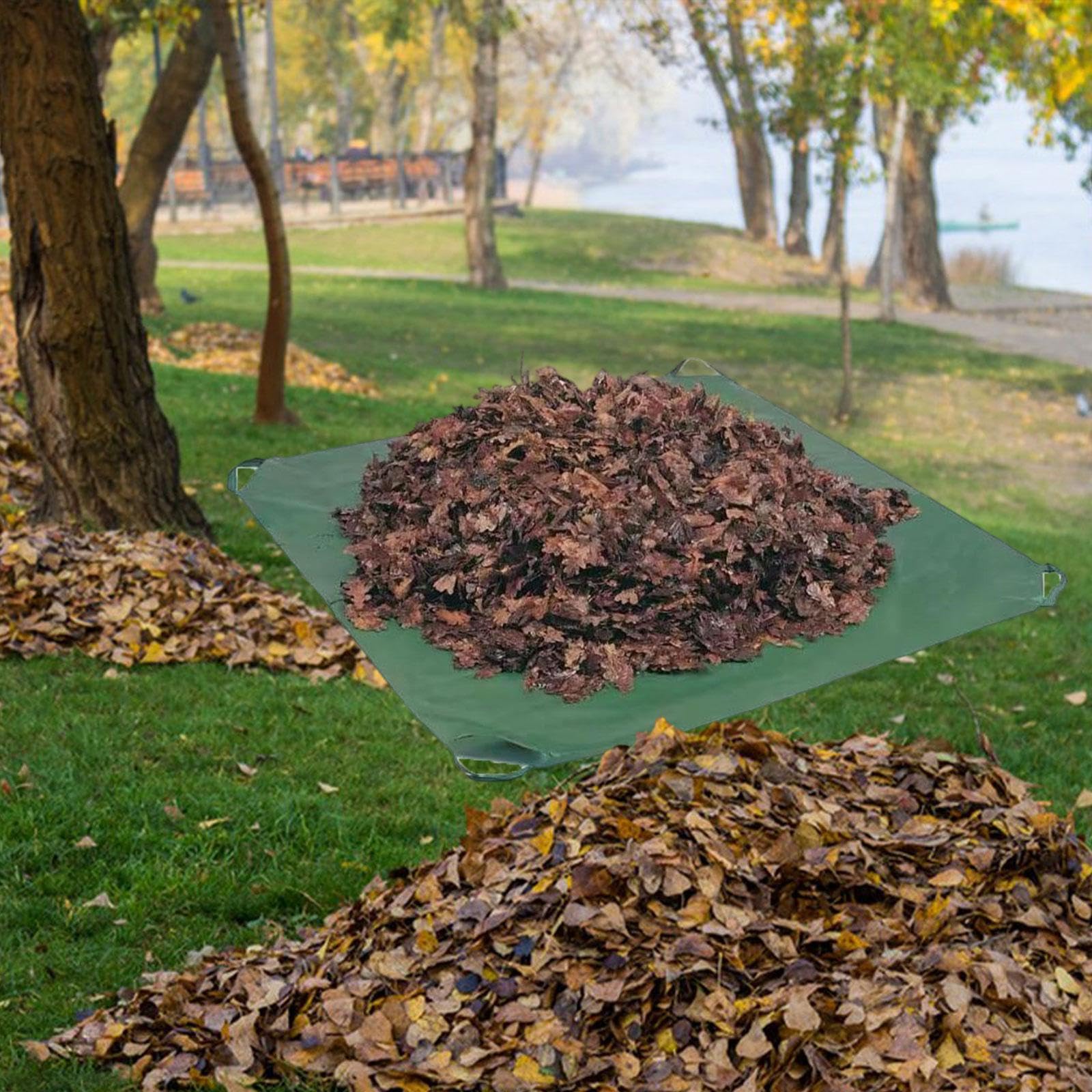 Bâche Légère pour Ramasser Les Feuilles de Jardin, Idéale pour Les Terrasses et Les Jardins.