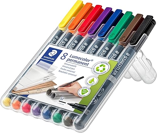 Miniatura 3 de STAEDTLER Lumocolor 317 - Bolígrafo permanente (0.039 in, 8 unidades, 8 unidades, 8 unidades)
