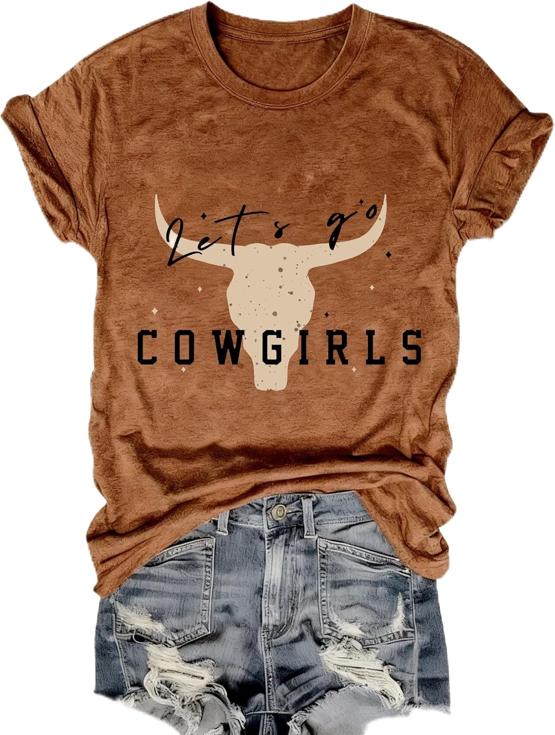 Cowgirl Shirts for Women Western Cowboy Graphic T Shirt Country Concert Tee Tops Boho Aztec Rodeo Outfit