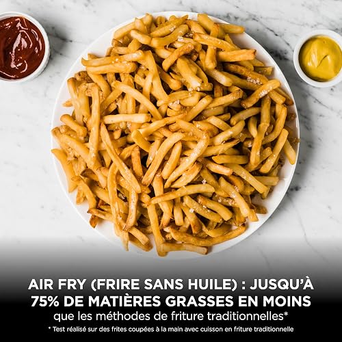 NINJA Foodi FlexDrawer Air Fryer, Dual Zone Avec Séparateur Amovible, Grand Tiroir de 10.4 L, 7-en-1, Double Zone, Pièces Antiadhésives Compatibles Au Lave-Vaisselle, Noir & Cuivre, AF500EUCP - 9