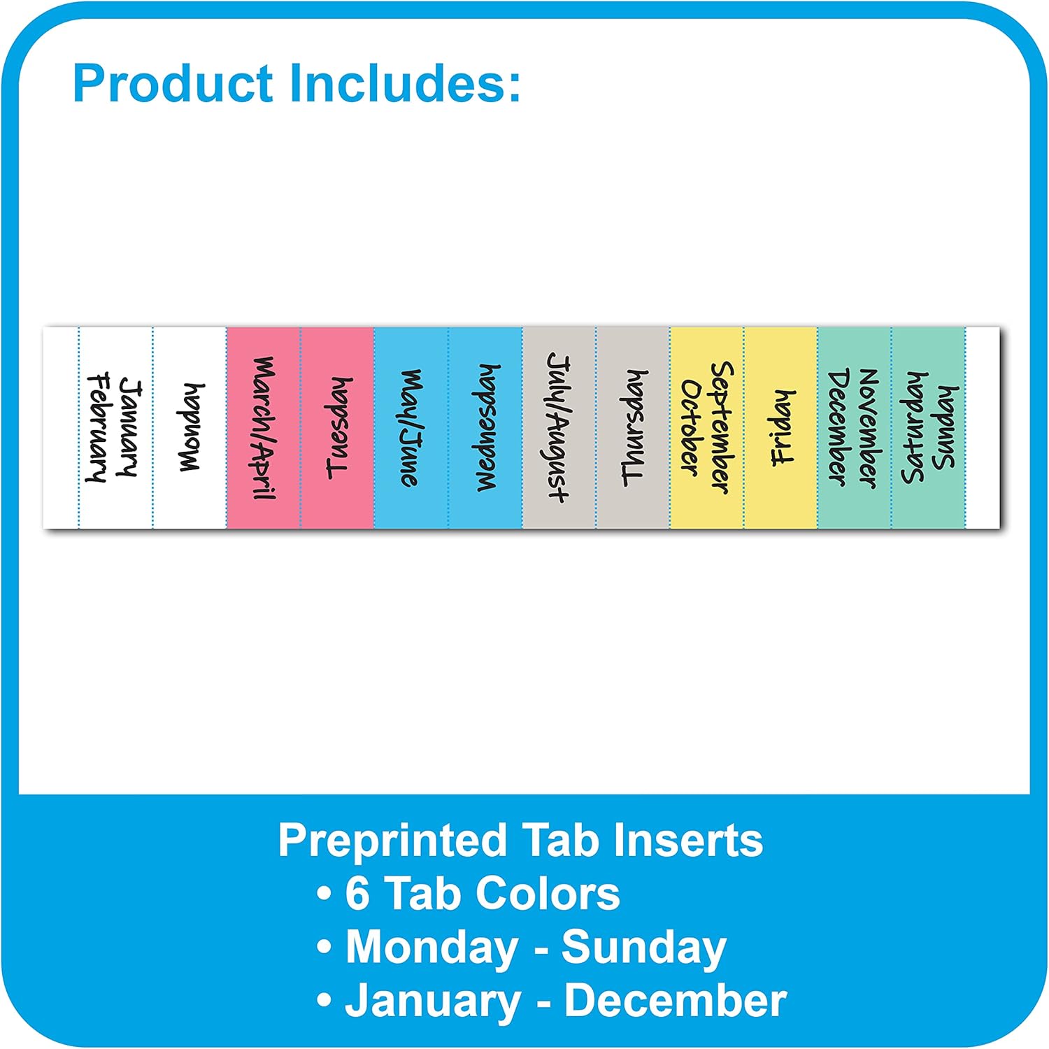 C-Line 7-Pocket Vertical Open-Top Backpack File, Assorted, Set of 12 (57100-DS)