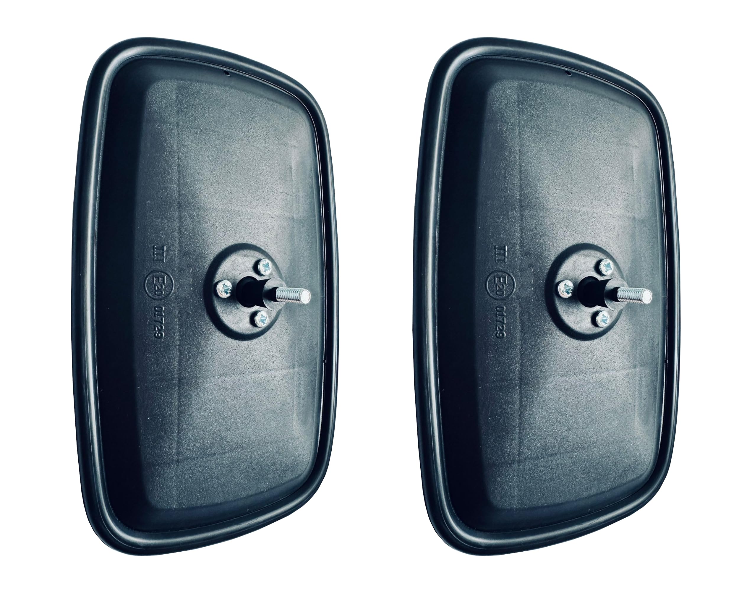 2x Außenspiegel Seitenspiegel 232x145 mm M8 E20 UNIVERSAL für Bagger Traktor Wohnmobil
