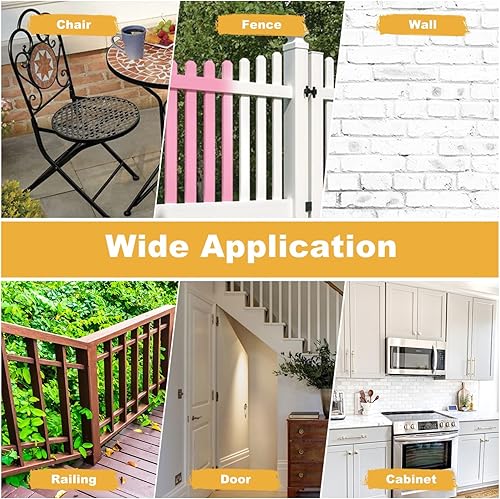 Miniatura 6 de Pulverizador de pintura, pistola de pulverización HVLP de 700 W con juntas de limpieza y soplado, 4 tamaños de boquilla y 3 patrones de