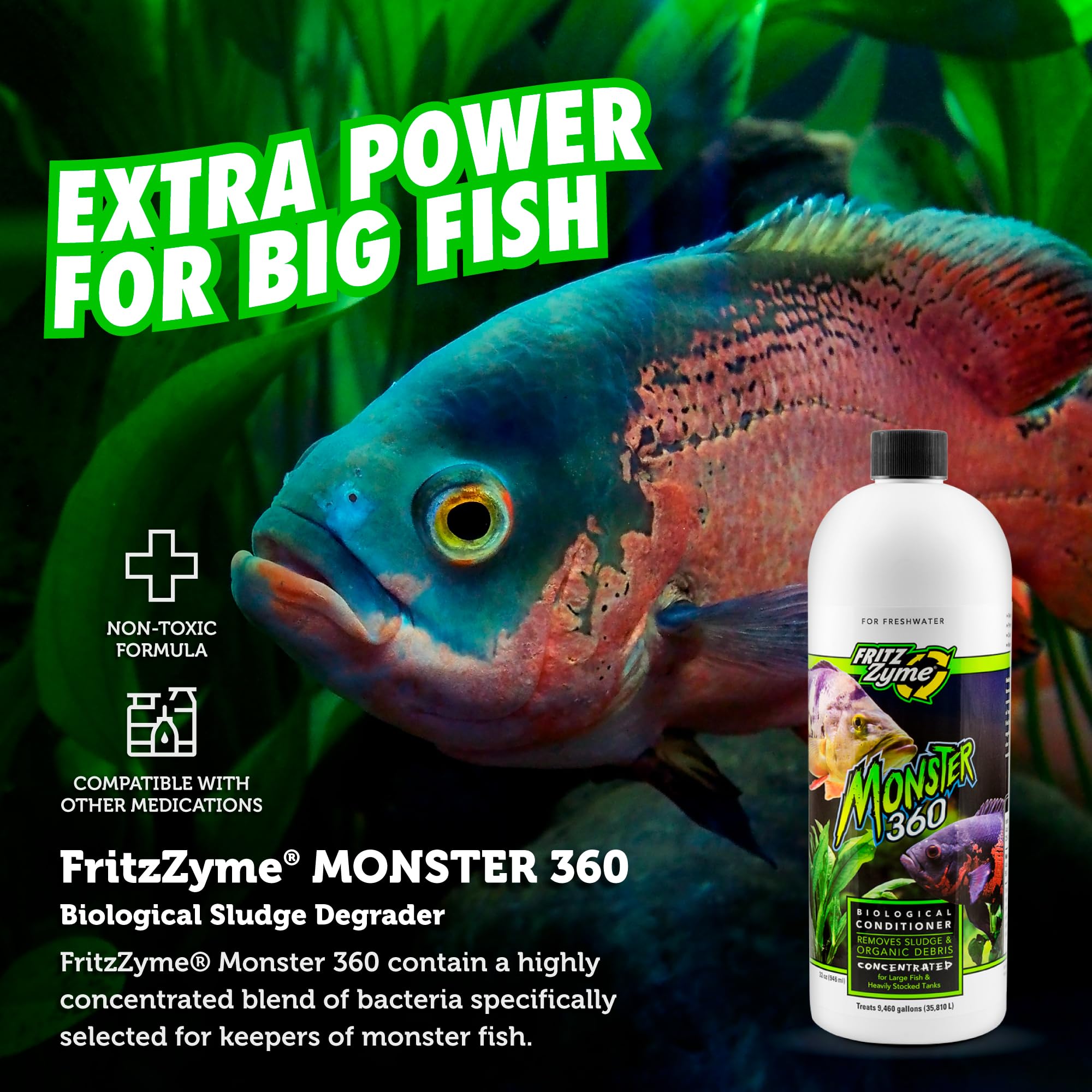 Amazon.com : Fritz Aquatics 75032 FritzZyme Monster 360