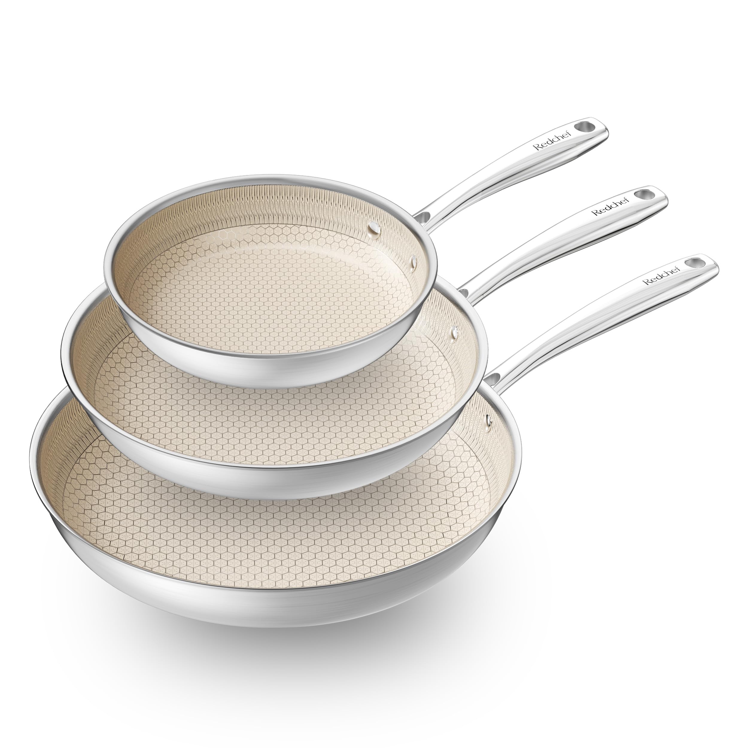 Poêle de cuisson non toxique Redchef sauteuse profonde céramique de 28cm