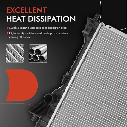 Miniatura 5 de A-Premium Conjunto de radiador de refrigerante del motor compatible con Ford Mustang 2005 2006 2007 2008 2009 2010 2011 2012 2013 2014, 3.7L 4.0L