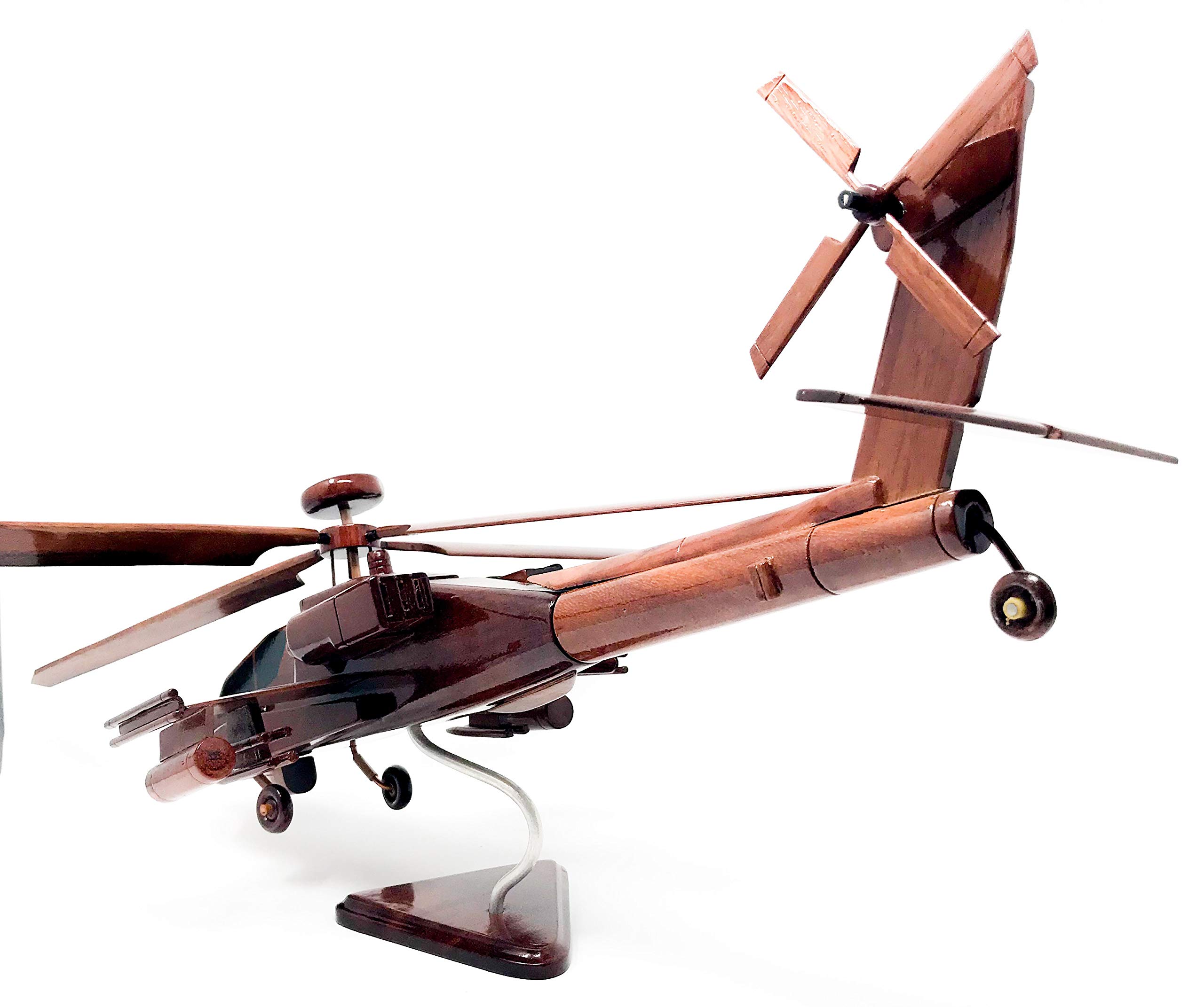 AH64 Apache Helicopter Wood Model - Image 5