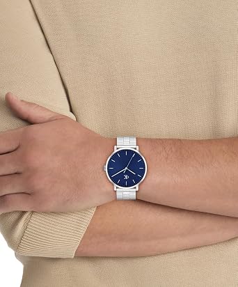 Calvin Klein Three Hand Quartz Movement Watch CK Real Collection with Stainless Steel Bracelet