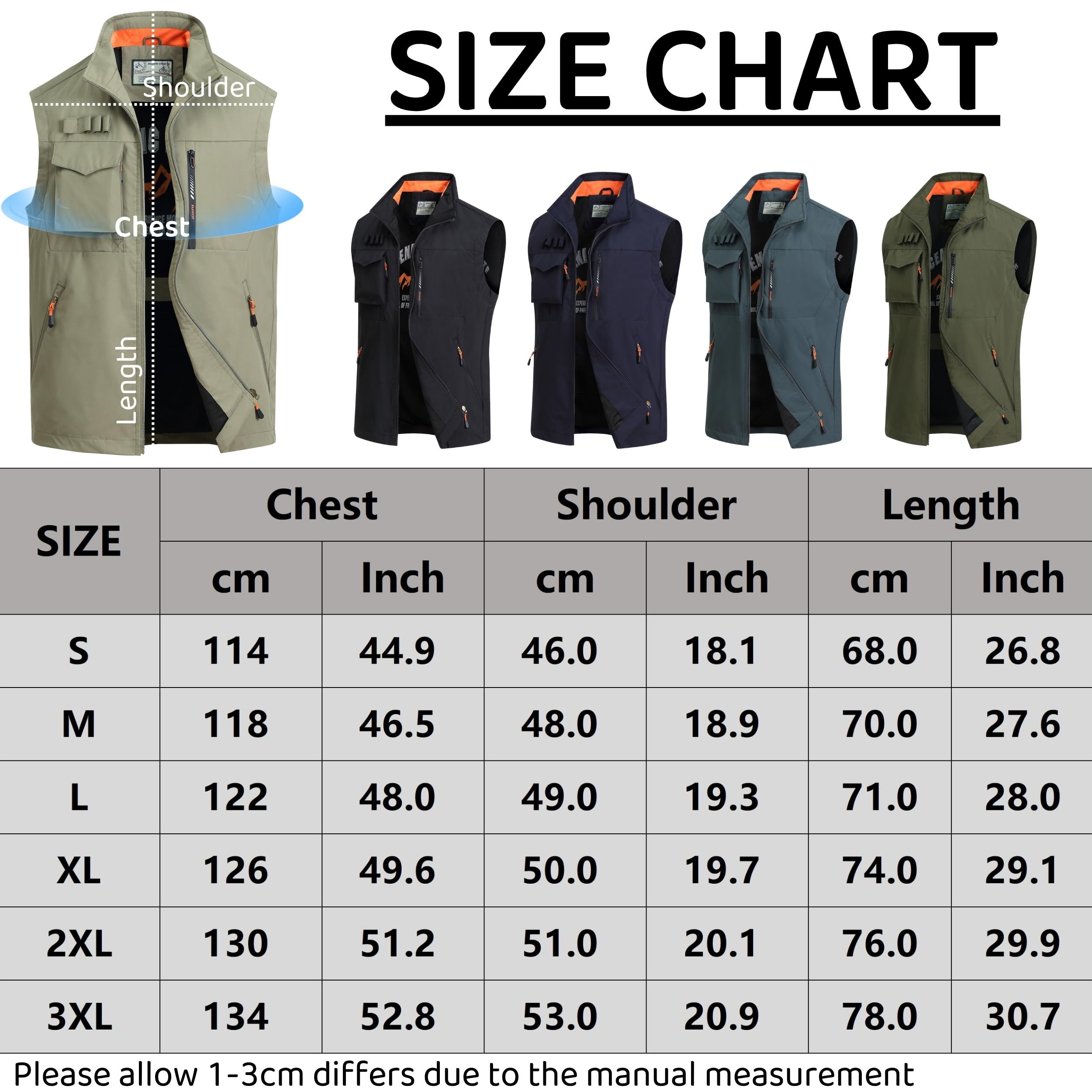 Gilet da Pesca da Uomo All'aperto Gilet Leggero Traspirante Giacca Multi-Tasca Gilet Asciugatura Sportivo Rapida Gilet Caccia Tempo Libero Fotografi Giacche