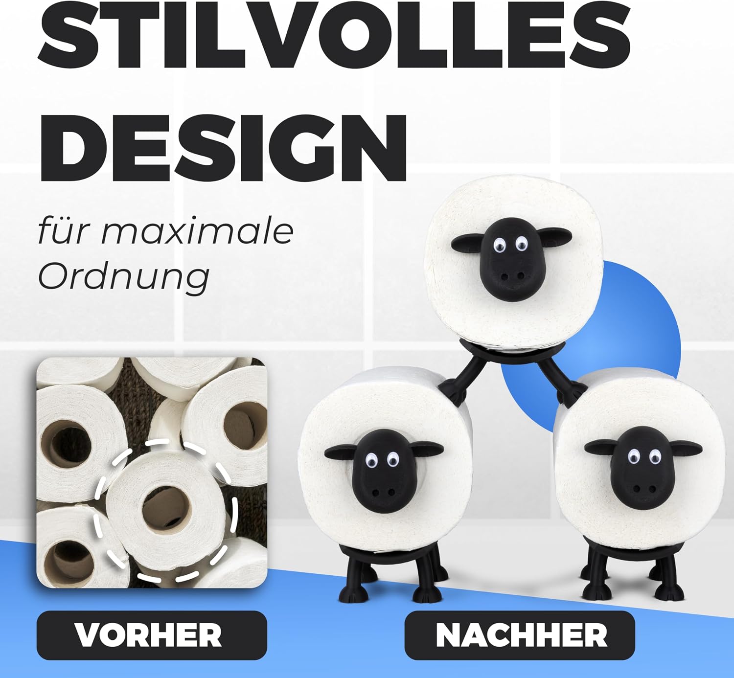 LAYERSMITH Schaf Toilettenpapierhalter 5
