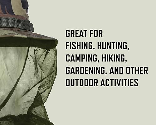Miniatura 7 de Rothco Boonie Sombrero con mosquitera, Camuflaje del bosque