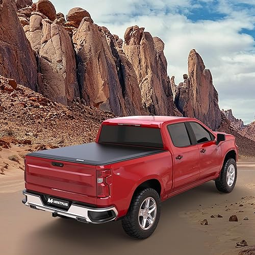 Miniatura 8 de MOSTPLUS Cubierta Enrollable de Vinilo Suave para Caja de Camioneta Tonneau Compatible con Chevy Chevrolet Silverado 1988-2006GMC Sierra 1500 2500
