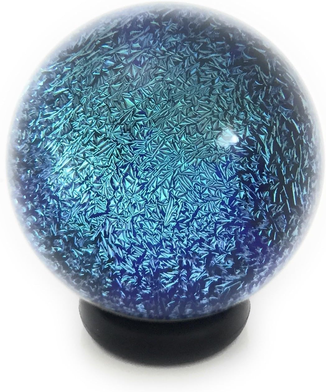 1" cobalt glass dichroic marble