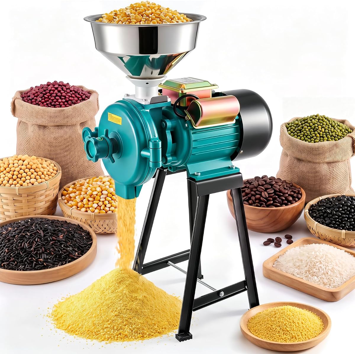 VEVOR Electric Grain Mill Grinder 1500W