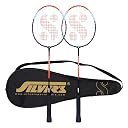 Silver's Alloy Steel Drive Badminton Kit (2 Racquets with Full Cover)(Red/Black) gallery image