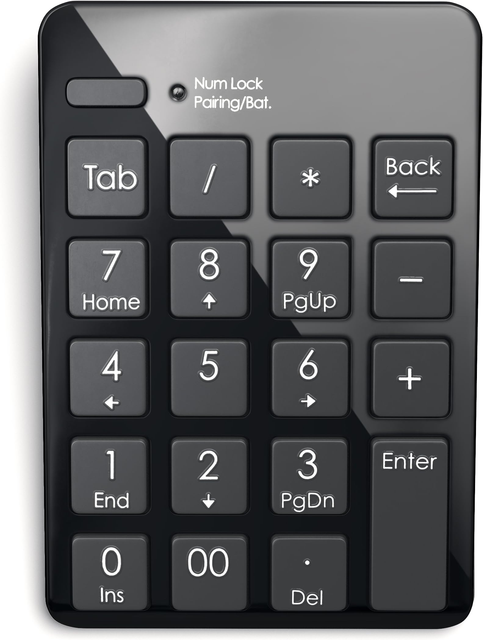 Satechi Bluetooth Wireless Numeric Keypad - 20 Key Black Numpad - Compatible with iMac, MacBook, iPad Pro, Microsoft Surface Pro/Go, PC, MacOS, Windows