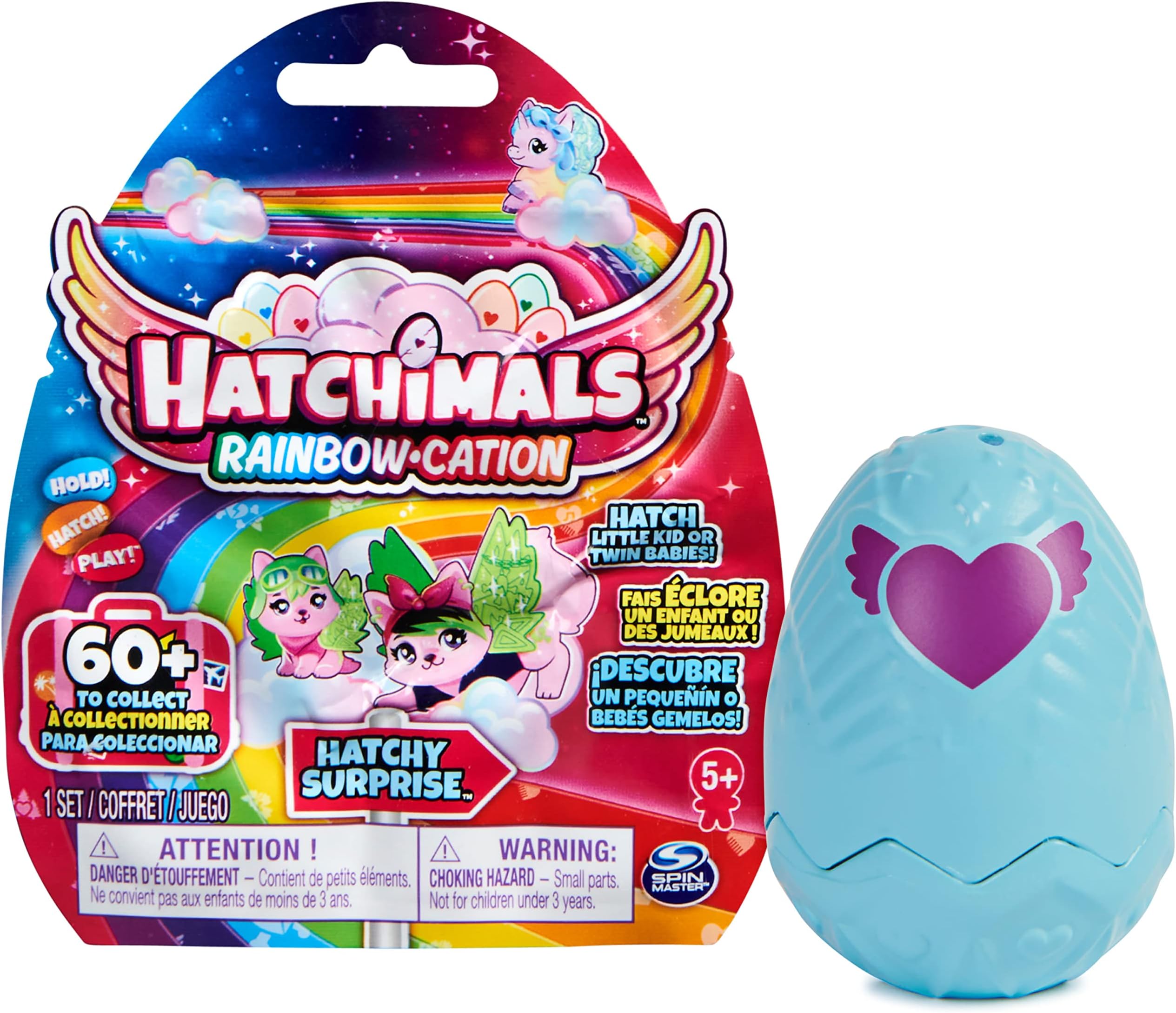 o CollEGGtibles Surprise Mystery Egg Toy for Girls - Collectible Rainbow-Cation Hatch 1 Little Kid or Twin Babies - Stocking Stuffer, Christmas, Birthday Gifts for Kids Age 5+