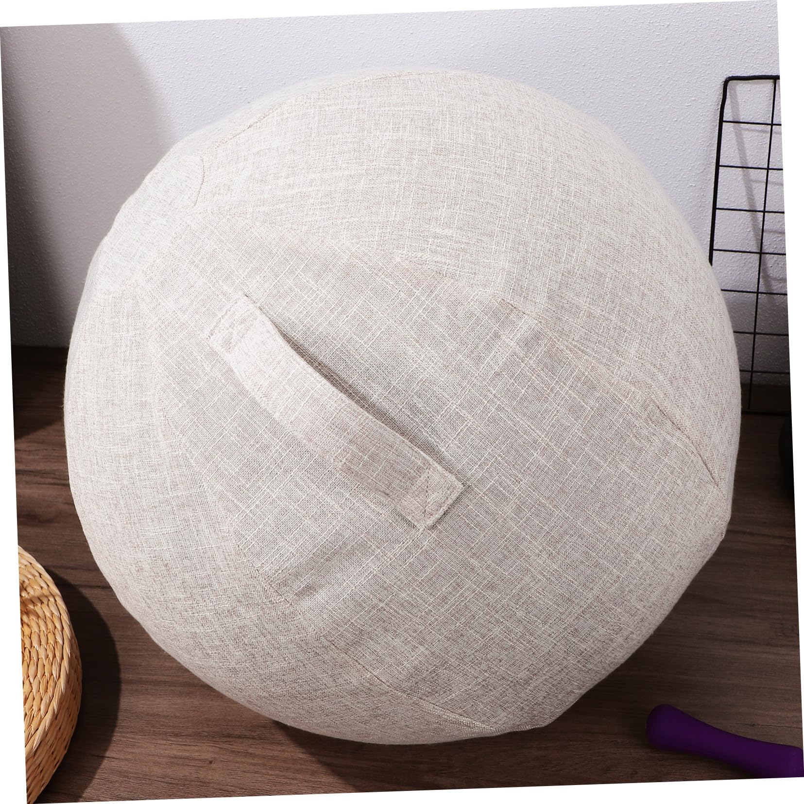 Yoga Ball Schutzhülle Atmungsaktiv Baumwoll-leinen Waschbarer Bezug Für Gymnastikball Schutz Vor Schmutz Und Beschädigung Geeignet Für Yoga Und Fitness