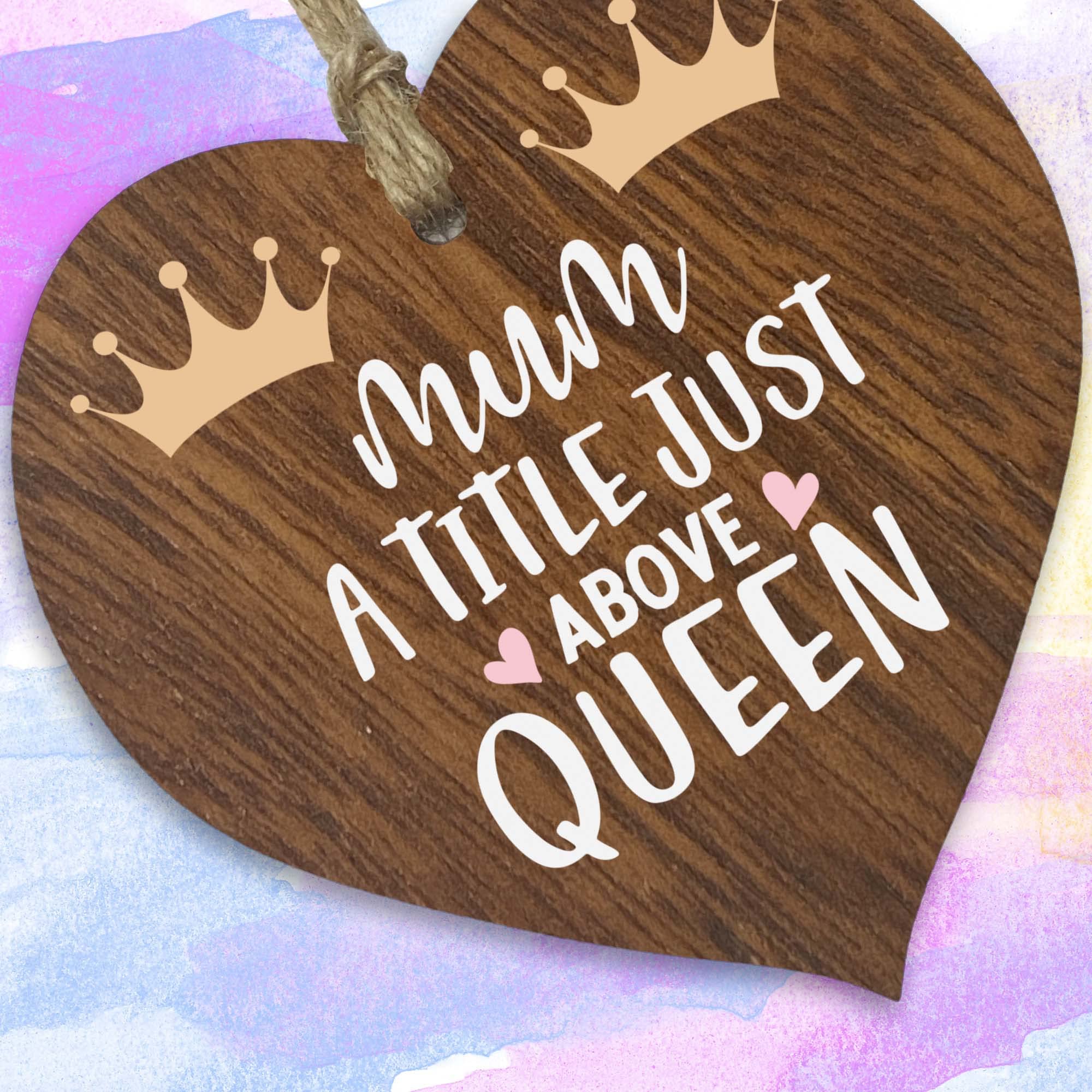 Muttertagskarte Von Punk Cards – „Mum A Title Above Queen“, Witzig Und Liebevoll Gestaltet, Perfektes Geschenk