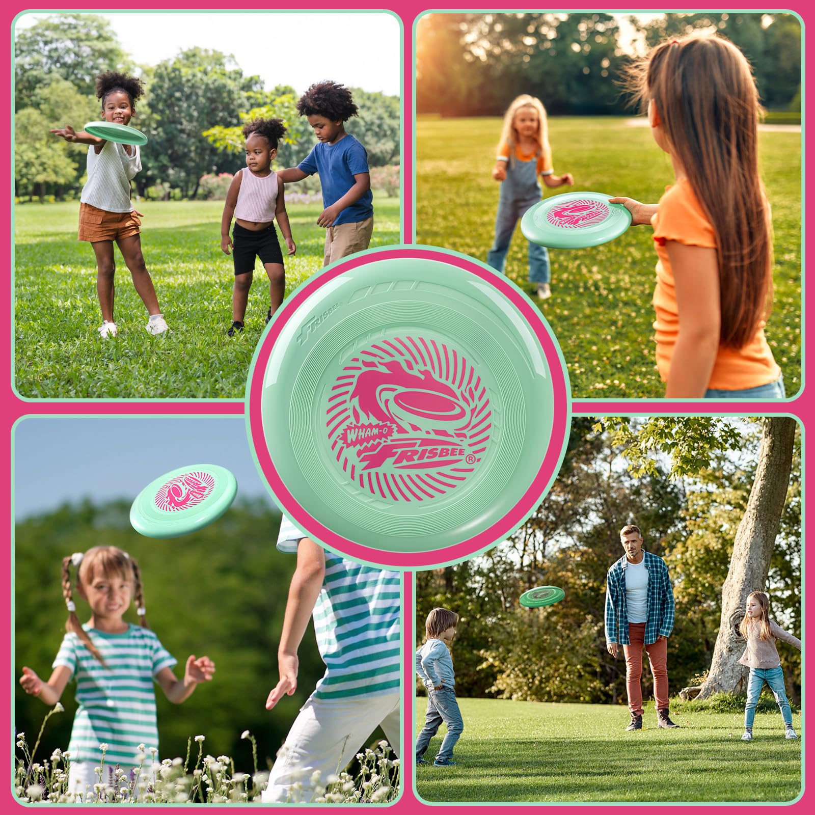 Wham-O Frisbee Go Disco Volador, 22.86cm Juguete Ligero para Principiantes Niños Niñas de 5+ Años para Exteriores Playa Parque Patio - 70g