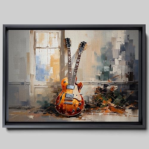 Print guitar canvas print wall decor, ready to hang wall print, design canvas print, Canvas Wall Dekor